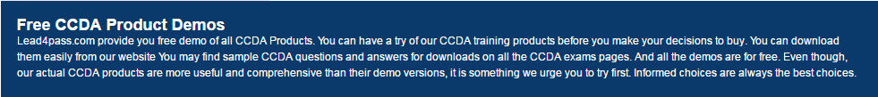 lead4pass ccda